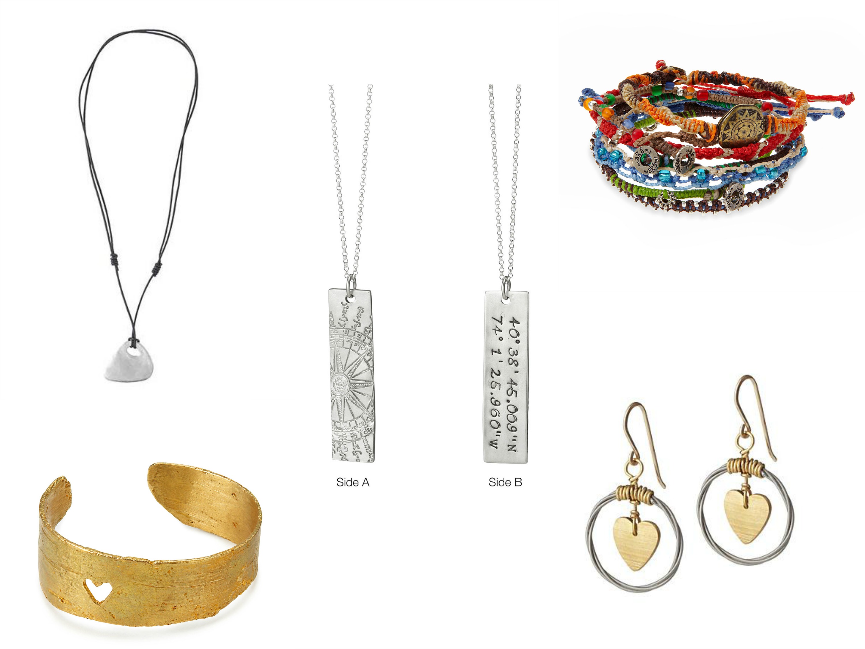 uncommon goods handmade jewelry collage