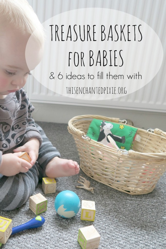 Creating treasure baskets for babies and 6 ideas of what to fill them