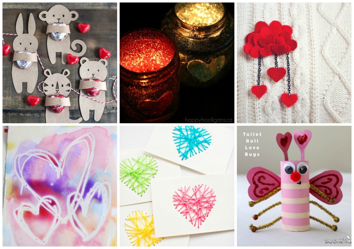 Six great kids valentines crafts