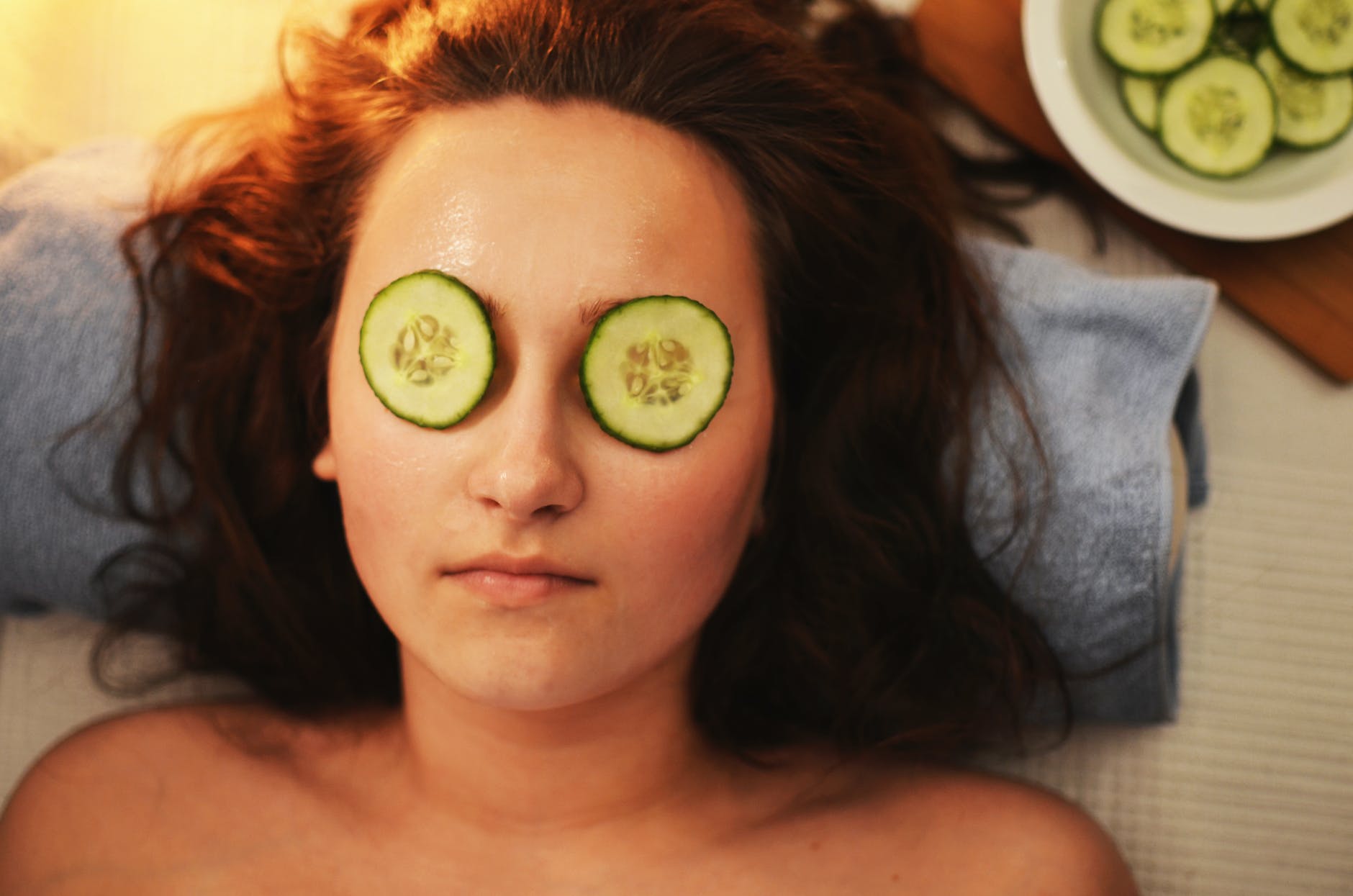 woman girl beauty mask