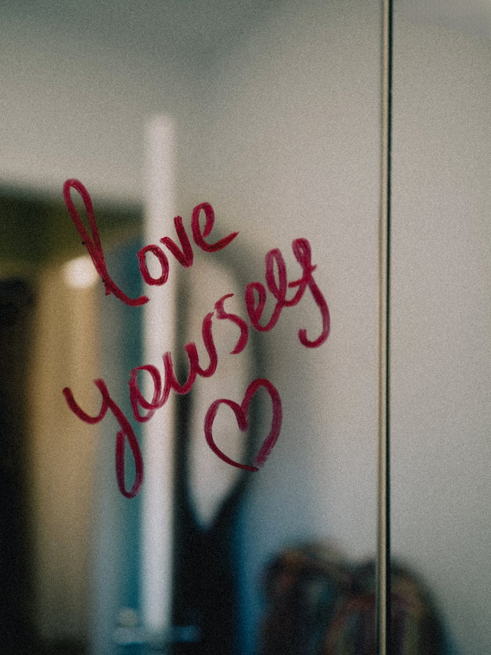 inspiring message on mirror love yourself