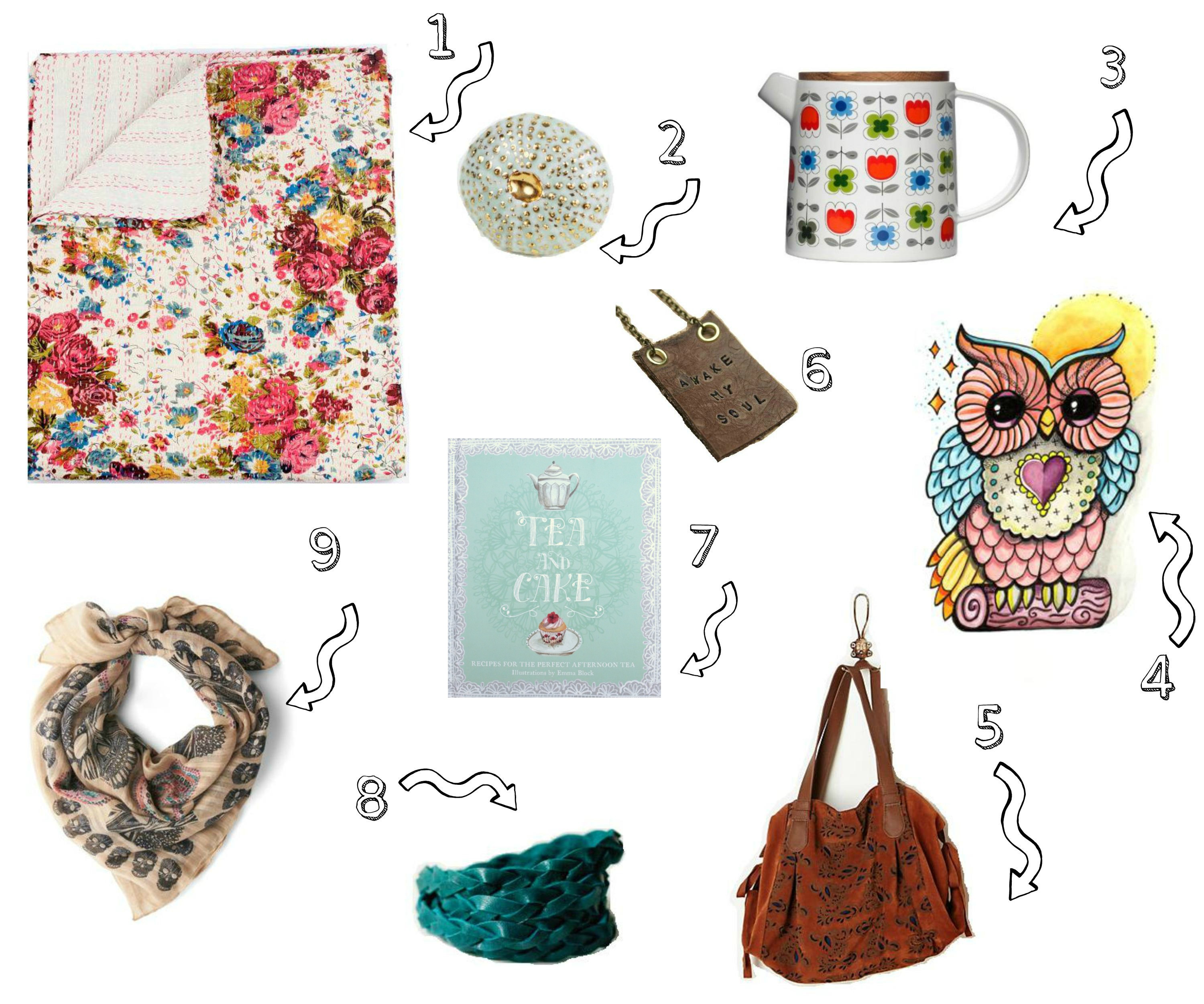 gift guide for her collage
