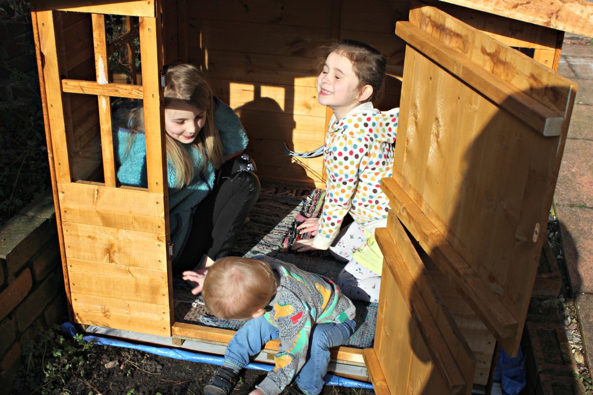 kids in the playhouse