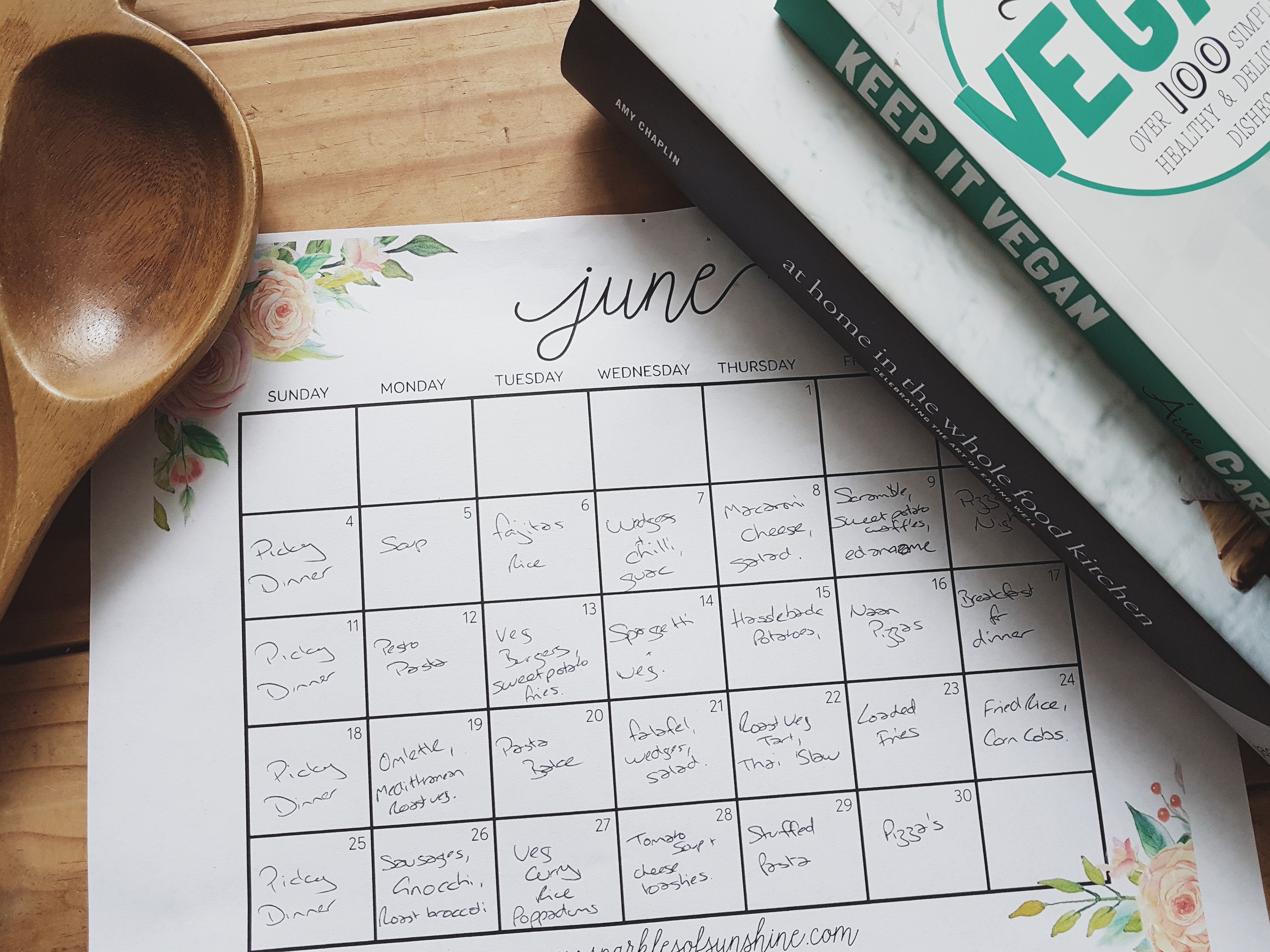 June’s Monthly Family Meal Plan