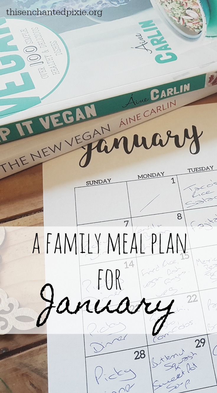 a month long family meal plan