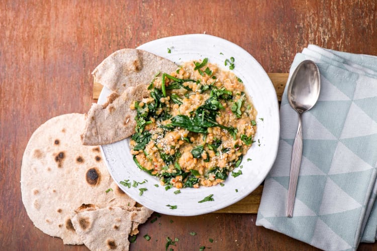 Recipe / Coconut Dal with Homemade Chapati from HelloFresh