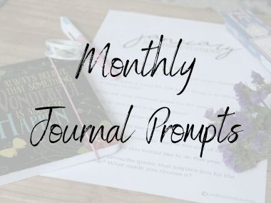 monthly journal prompts