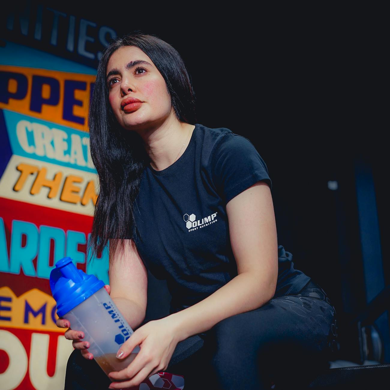 brunette in sportswear