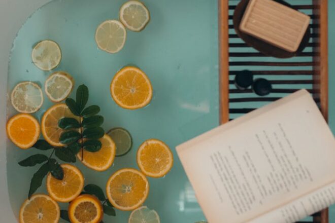 white book on brown wooden table